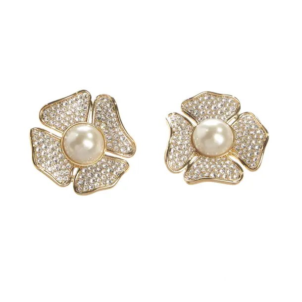 Ohrringe, in Gold, Metall (metallisch, metallisiert), Valentino