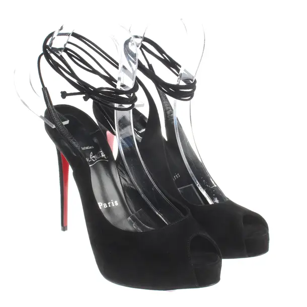Heeled Sandals, in Black, Christian Louboutin
