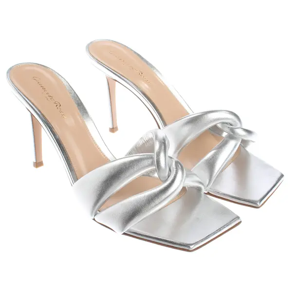 Sandaletten, in Silber, Gianvito Rossi