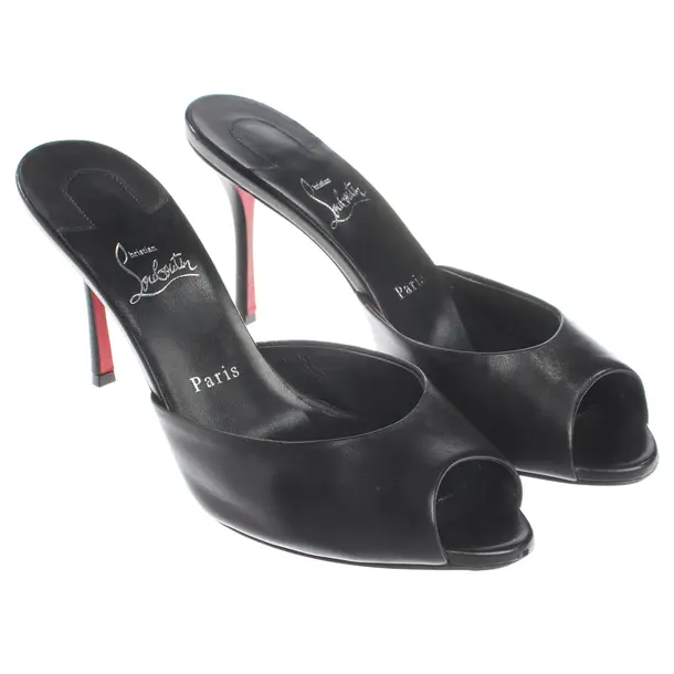 Heeled Sandals, in Black, Christian Louboutin