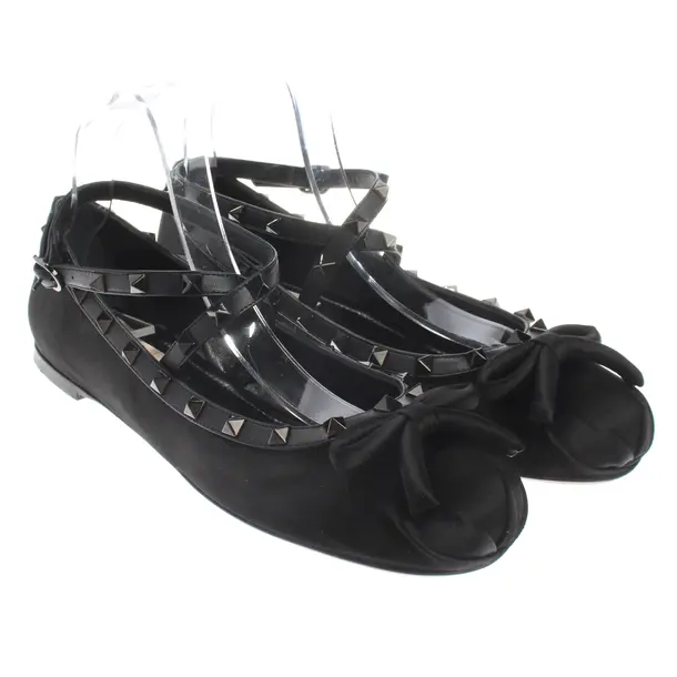 Ballet Flats, in Black, Valentino