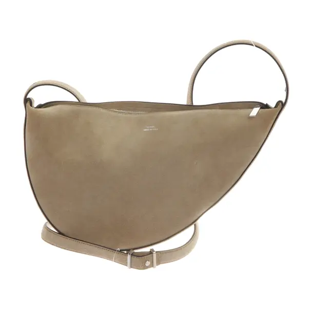 Schultertasche, in Beige, Leder, Totême