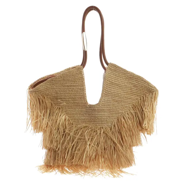 Shoulder Bag, in Light Brown, Straw, Zimmermann