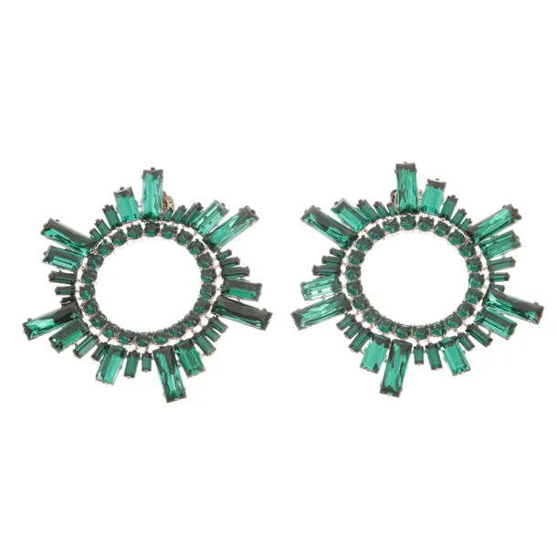 Ohrringe, in Silber, Metall (metallisch, metallisiert), Amina Muaddi