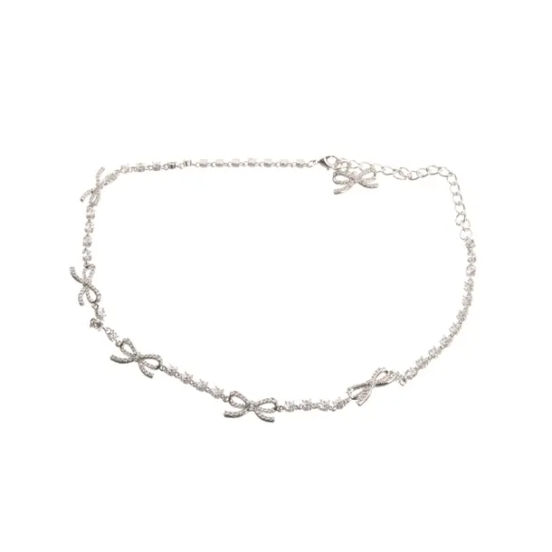 Necklace, in Silver, Metal (metallic, metallized), self-portrait