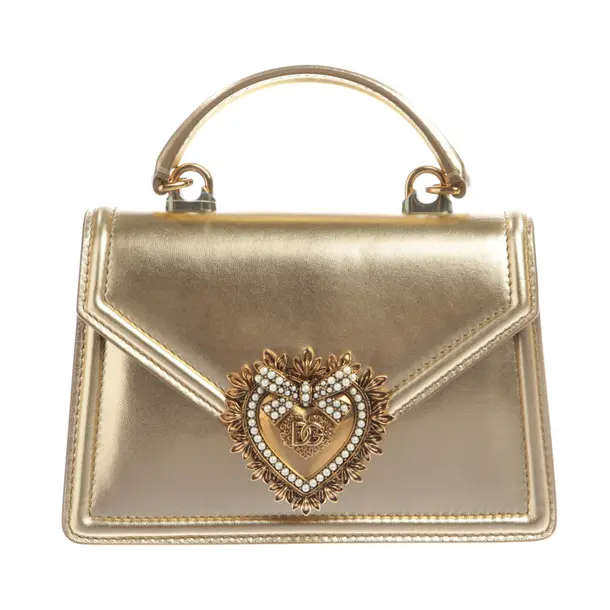 Abendtasche, in Gold, Leder, Dolce & Gabbana