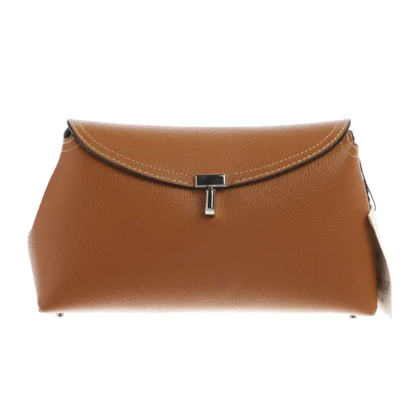 Schultertasche, in Hellbraun, Leder, Totême