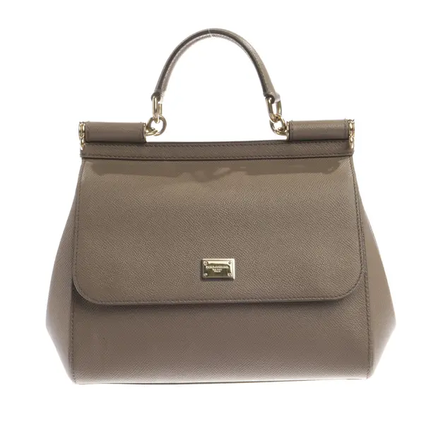 Handtasche, in Hellbraun, Leder, Dolce & Gabbana