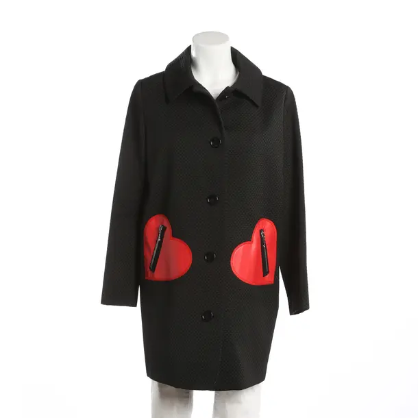 Übergangsmantel, in Schwarz, Polyester, Love Moschino