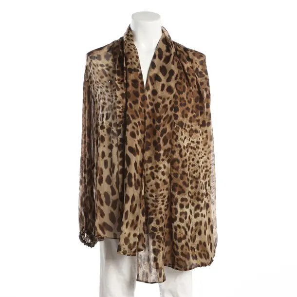 Blouse, in Brown, Silk, Dolce & Gabbana