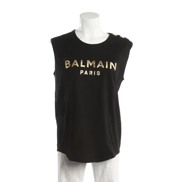 Top, in Black, Cotton, Balmain