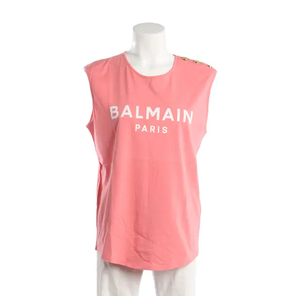 Top, in Light Red, Cotton, Balmain