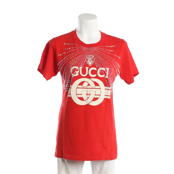 Shirt, in Red, Cotton, Gucci