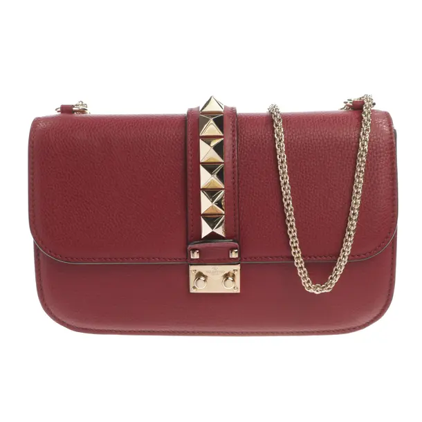 Schultertasche, in Rot, Leder, Valentino