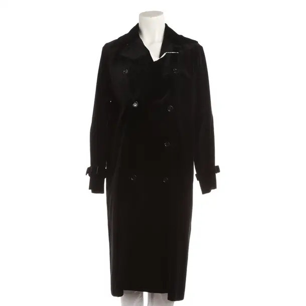 Mid-Season Coat, in Black, Cotton, Max Mara