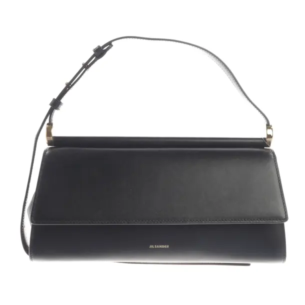 Schultertasche, in Schwarz, Leder, Jil Sander