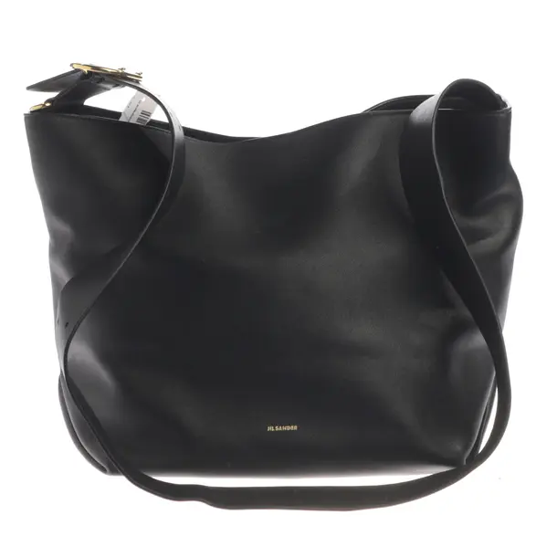 Shoulder Bag, in Black, Leather, Jil Sander