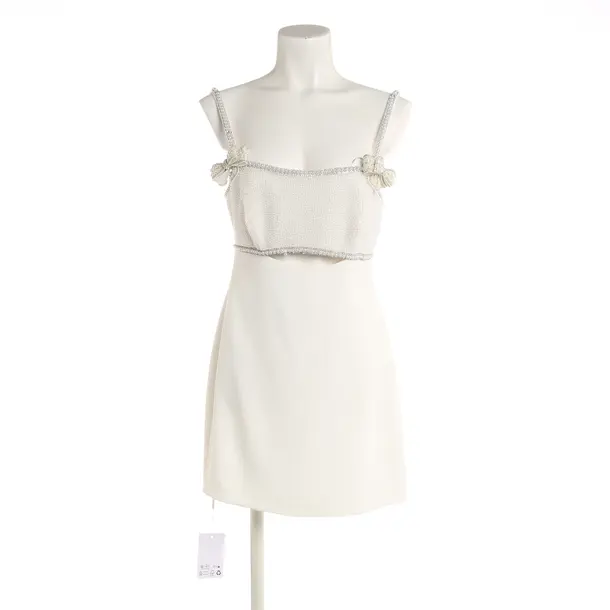 Cocktailkleid, in Weiß, Polyester, self-portrait