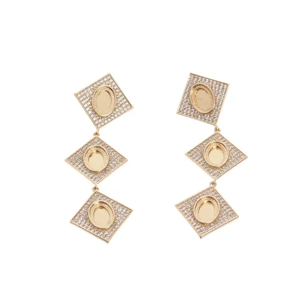 Earrings, in Gold, Metal (metallic, metallized), self-portrait