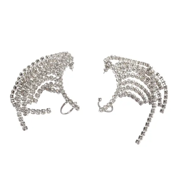 Earrings, in Silver, Metal (metallic, metallized), Paco Rabanne