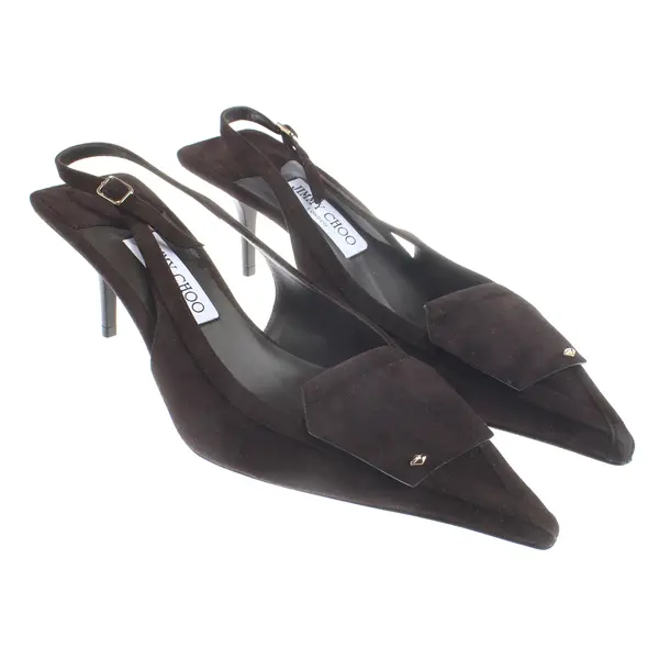 Slingbacks, in Dunkelbraun, Jimmy Choo