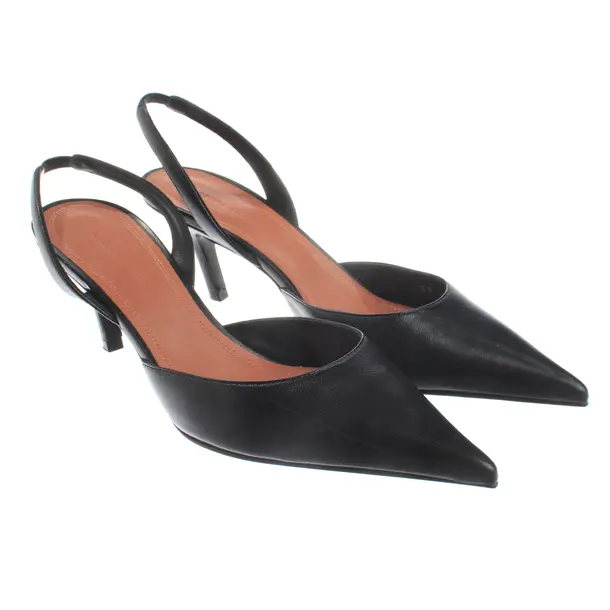 Slingbacks, in Schwarz, Amina Muaddi