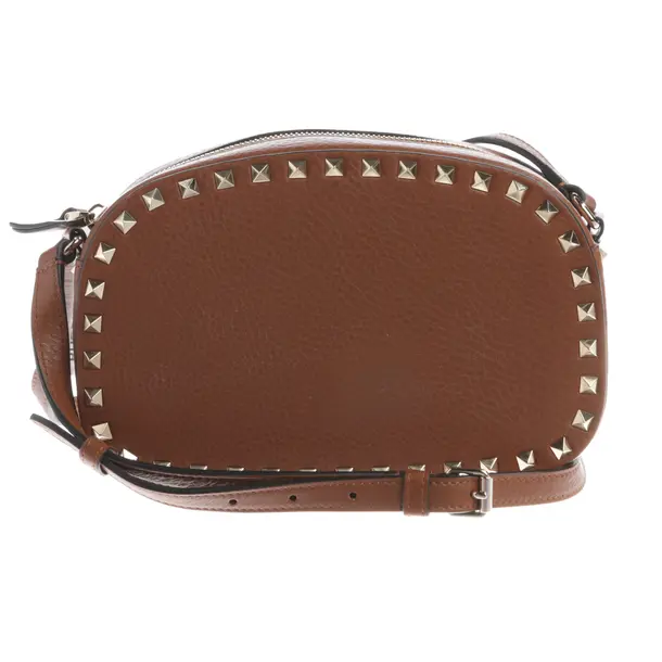 Schultertasche, in Hellbraun, Leder, Valentino