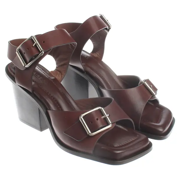 Sandaletten, in Dunkelbraun, Lemaire