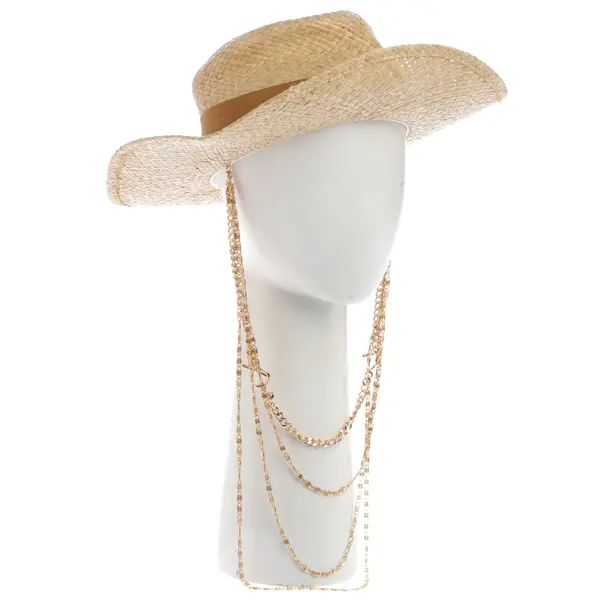 Hat, in Light Brown, Straw, Ruslan Baginskiy