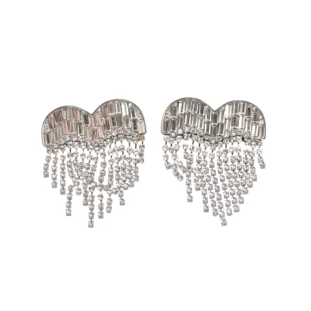 Earrings, in Silver, Metal (metallic, metallized), self-portrait