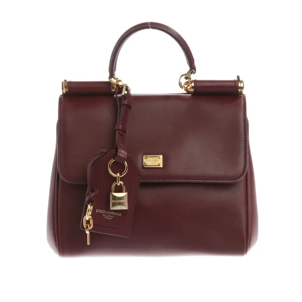 Handtasche, in Bordeaux, Leder, Dolce & Gabbana