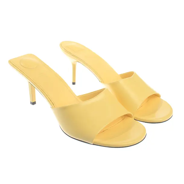 Heeled Sandals, in Pastel Yellow, Jacquemus