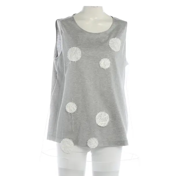 Top, in Hellgrau, Baumwolle, Fabiana Filippi
