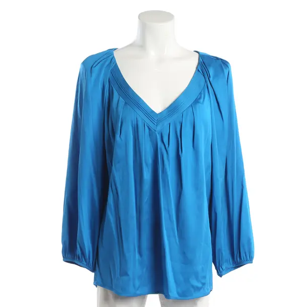 Blouse, in Blue, Silk, Diane von Furstenberg