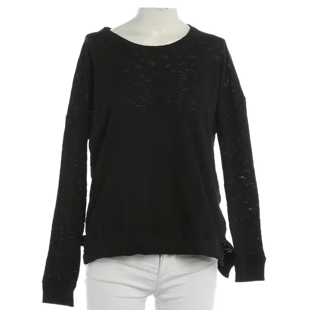 Sweatshirt, in Schwarz, Baumwolle, Velvet by Graham and Spencer