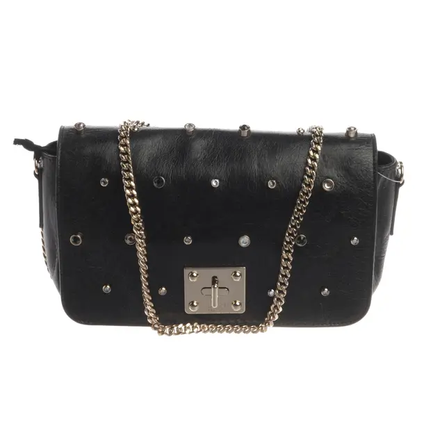 Shoulder Bag, in Black, Leather, Red Valentino