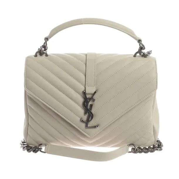 Schultertasche, in Beige, Leder, Saint Laurent