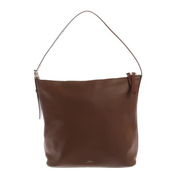 Shoulder Bag, in Brown, Leather, A.P.C