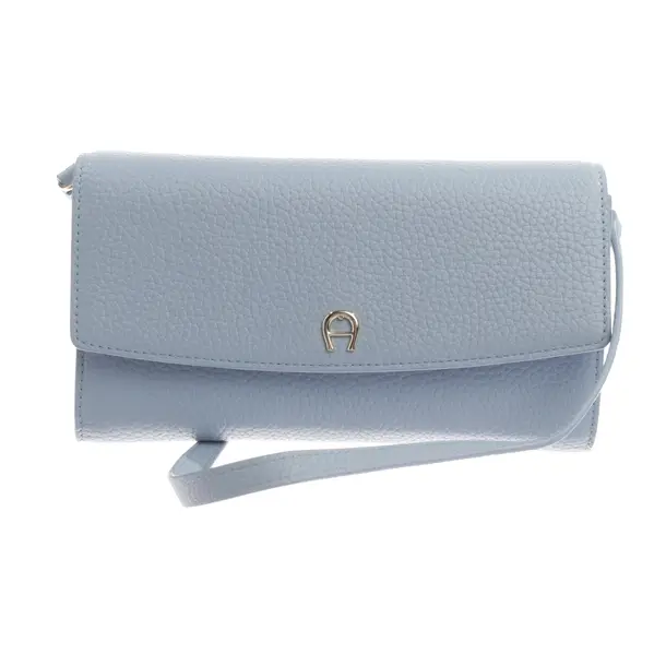 Clutch, in Blau, Leder, Aigner