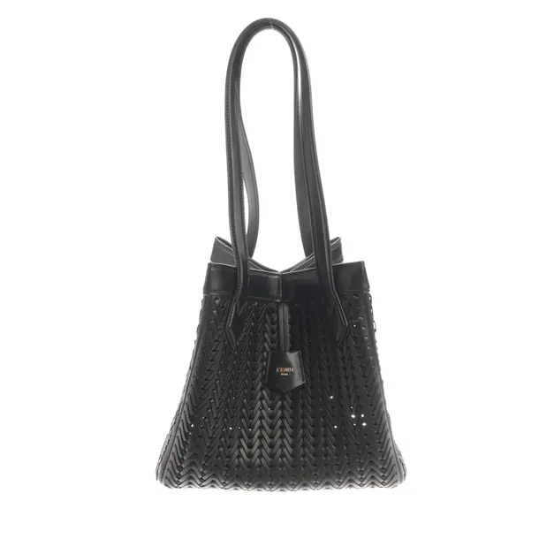 Schultertasche, in Schwarz, Leder, Fendi