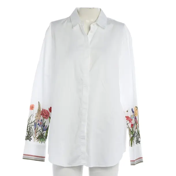 Blouse, in White, Cotton, Riani