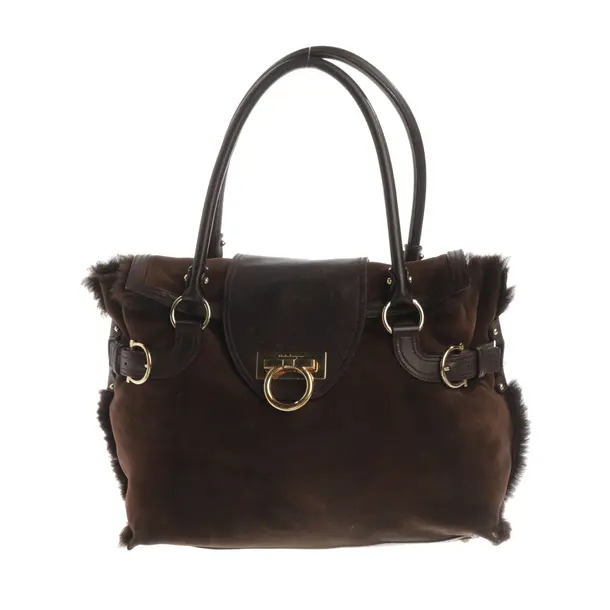 Borsa a cinture a tracolla, in Marrone, Pelle, Salvatore Ferragamo