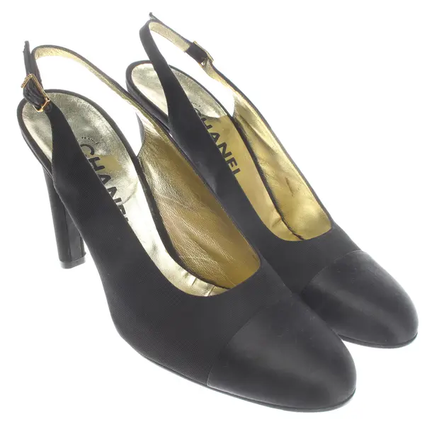 Slingbacks, in Schwarz, Chanel