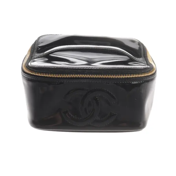 Borsa per cosmetici, in Nero, Pelle, Chanel