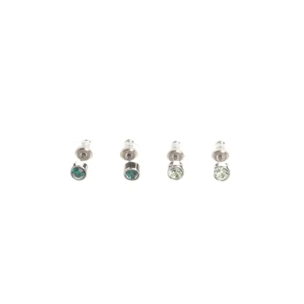 Earrings, in Silver, Metal (metallic, metallized), Swarovski