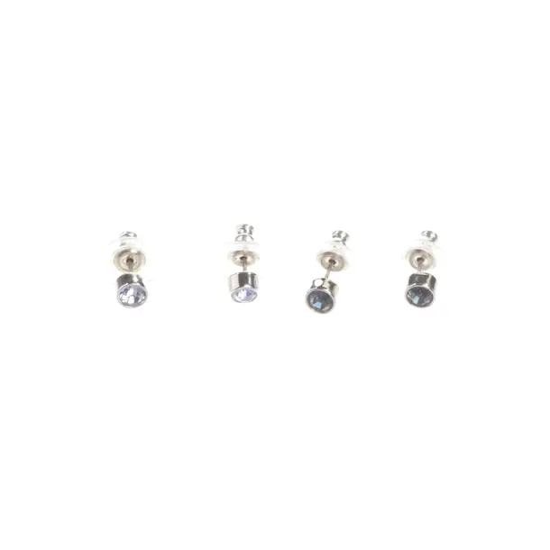Earrings, in Silver, Metal (metallic, metallized), Swarovski