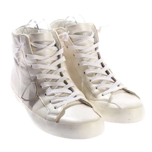 High-Top Sneakers, in Beige, Philippe Model