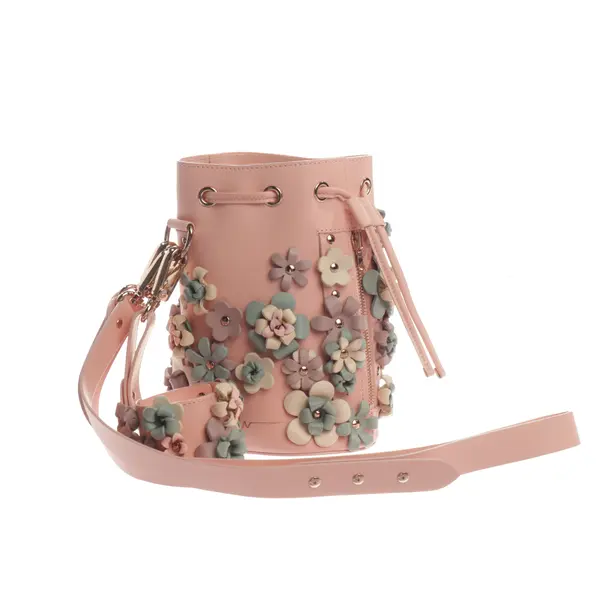 Bucket Bag, in Hellrosa, Leder, Marina Hoermanseder