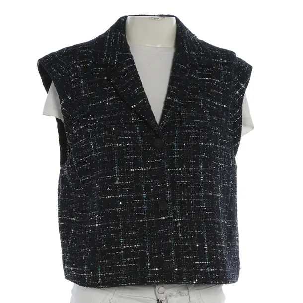 Vest, in Navy, Cotton, Riani