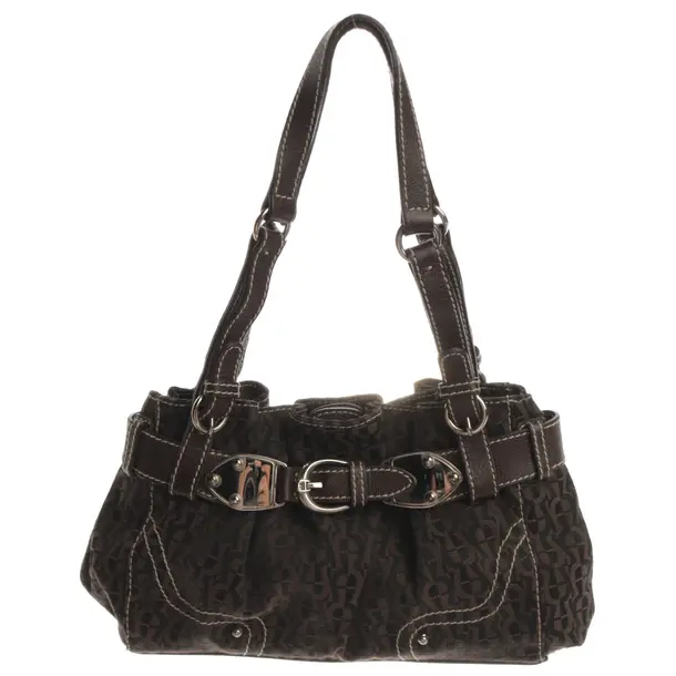 Schultertasche, in Braun, Viskose, Aigner